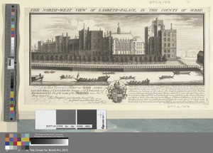 The North-West View of Lambeth-Palace in the County of Surrey