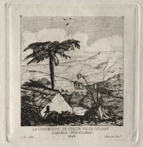The Old-soldier Settler's Hut at Akaroa, 1845
