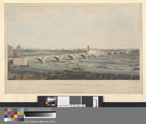 The Opening of the Waterloo Bridge on the 18th June 1817