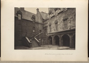 The Outer Court, with the Great Stair leading to the Fore-Hall.