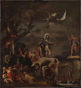 The Peace Negotiations between Claudius Civilis and Quintus Petillius Cerealis on the Demolished Bridge.