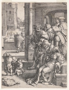 The Poet Virgil Suspended in a Basket