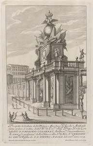 The Prima Macchina for the Chinea of 1723: The Temple of Glory