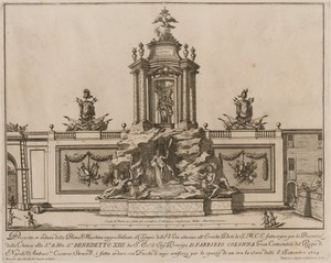 The Prima Macchina for the Chinea of 1724: The Temple of Virtue