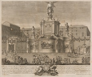 The Prima Macchina for the Chinea of 1731: Atlas with Hercules and Minerva, or the Instruments of War