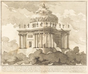 The Prima Macchina for the Chinea of 1746: The Temple of Minerva