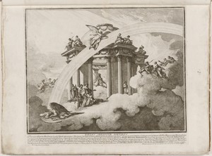 The Prima Macchina for the Chinea of 1748: The Son of Venus and Mars Presented to the Temple of Minerva