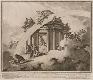 The Prima Macchina for the Chinea of 1748: The Son of Venus and Mars Presented to the Temple of Minerva