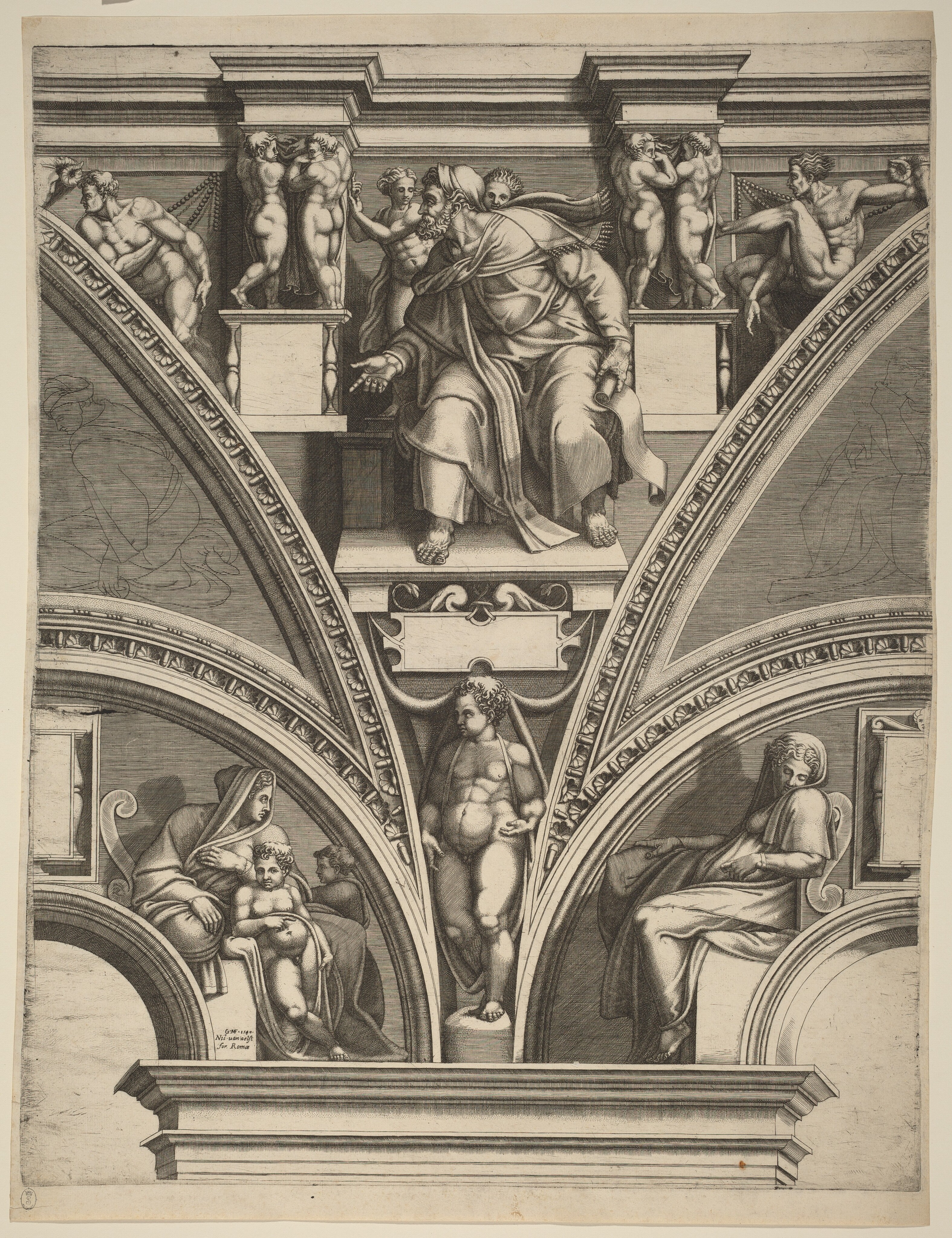 The Prophet Ezekiel by Giorgio Ghisi