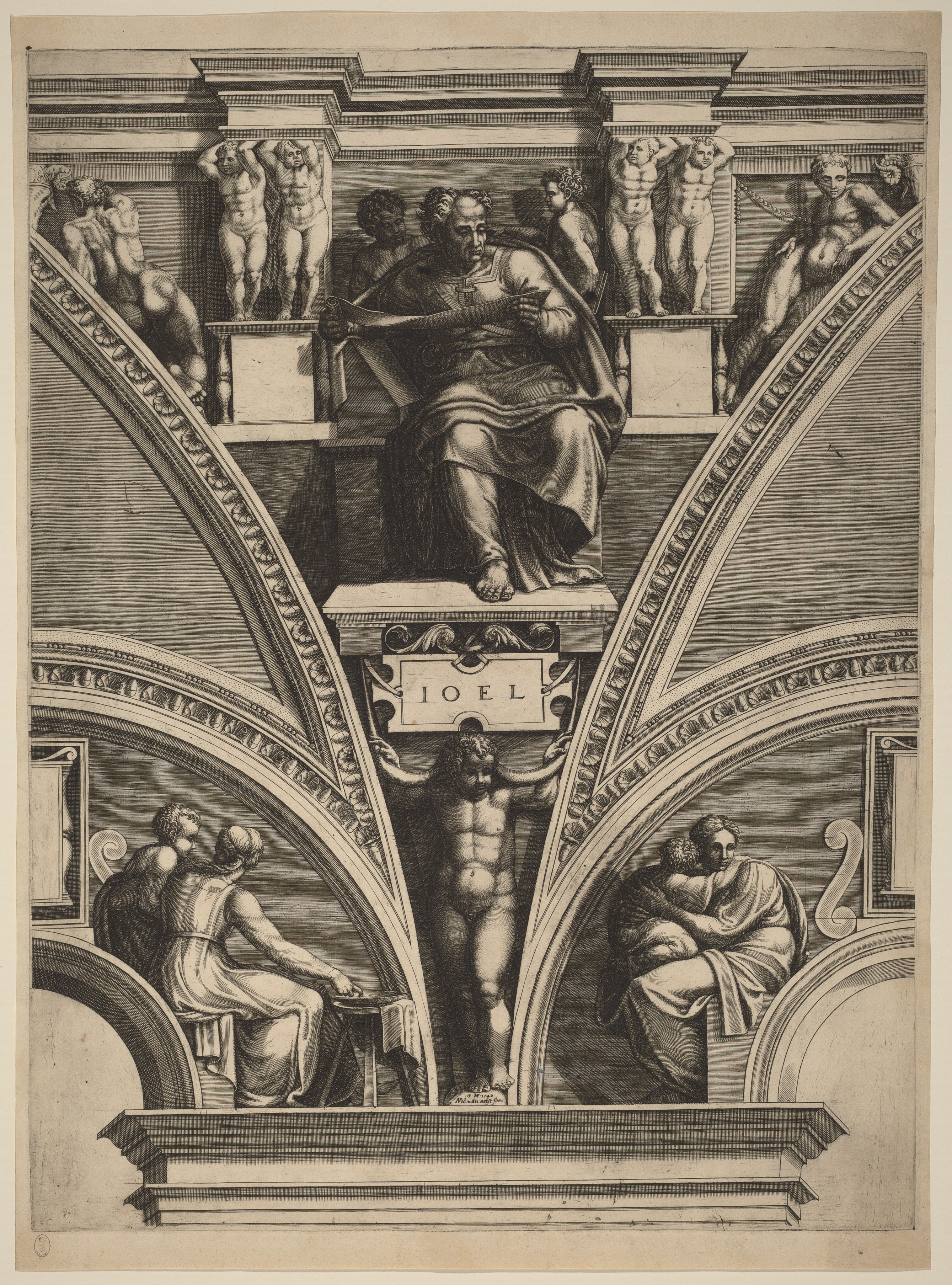 The Prophet Joel by Giorgio Ghisi