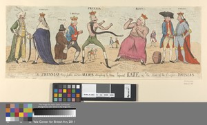 The Prussian Prize-fighter and his Allies attempting to tame Imperial Kate, or, The State of the European Bruisers.