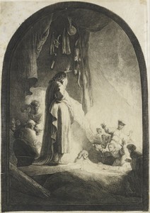 The raising of Lazarus: the larger plate