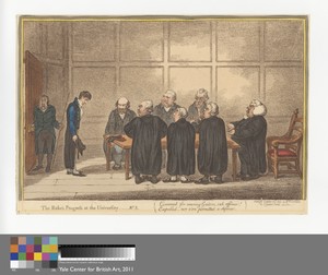 The Rake's-Progress at the University - No. 5 - "Convened for wearing Gaiters - sad offence! Expelled - nor e'en permitted a defence."