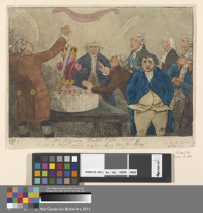The Regency Twelfth Cake not cut up, and All the People rejoiced and said "Long Live the King"