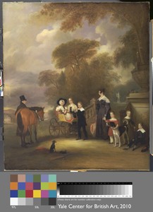 The Rev. and Mrs. Henry Palmer with their six younger children at Withcote Hall, Near Oakham, Leicestershire