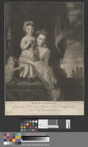 The Right Honourable Georgiana Lady Viscountess Spencer, and Her Daughter the Honble. Miss Georgiana Spencer