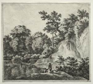 The Rock Bathed by the River