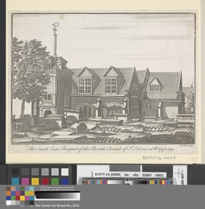 The S.E. Prospect of the Parish Church of St. John's at Wapping