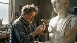 The Sculptor at Work