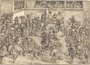 The Second Tournament with the Tapestry of Samson and the Lion