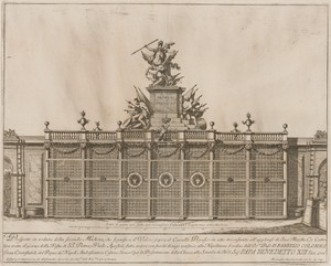 The Seconda Macchina for the Chinea of 1726: Valor Riding Pegasus