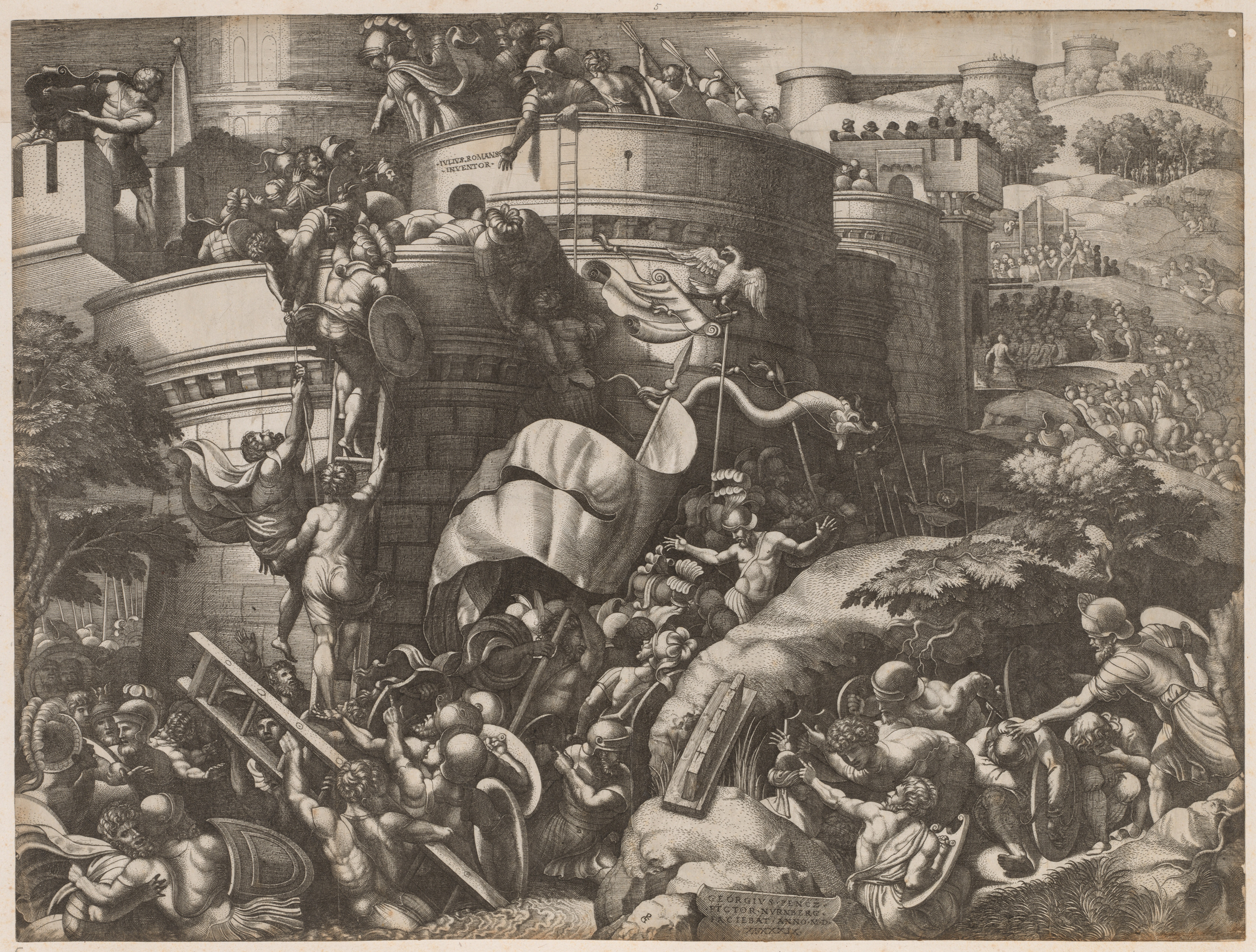 The Seige of Carthage by Giulio Romano