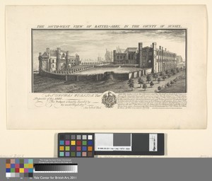 The South-West View of Battel-Abbey, in the County of Sussex