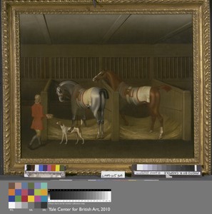 The Stables and Two Famous Running Horses belonging to His Grace, the Duke of Bolton