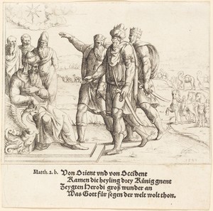 The Three Kings Tell Herod of Christ's Birth