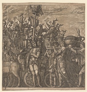 The Triumph of Julius Caesar:  Soldiers Marching with Trophies of War