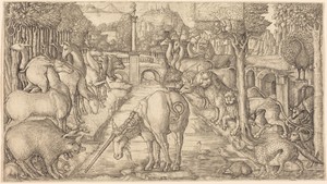 The Unicorn Purifies the Water with Its Horn