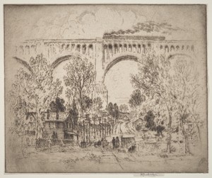 The Viaduct, D., L. & W. at Nicholson, Pa.