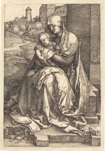 The Virgin and Child Seated by the Wall