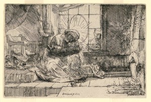 The Virgin and Child with the Cat and Joseph at the Window