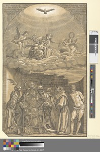 The Virgin in the Clouds and Six Saints
