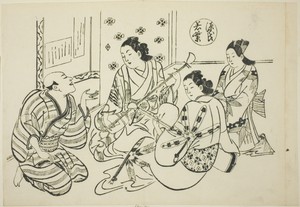 The Waka Murasaki Chapter from "The Tale of Genji" (Genji Waka Murasaki), from a series of Genji parodies
