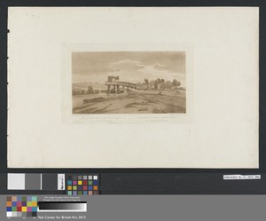 The Water Mill above the Bridge at Charenton 1803; Plate 20 from Views in Paris, the Emanuel Volume tracing of the plate B181.25.2629