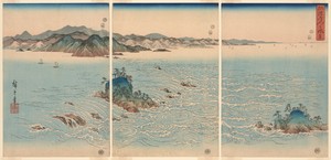 The Whirlpools in Naruto Strait, Awa Province (Awa Naruto no fukei)