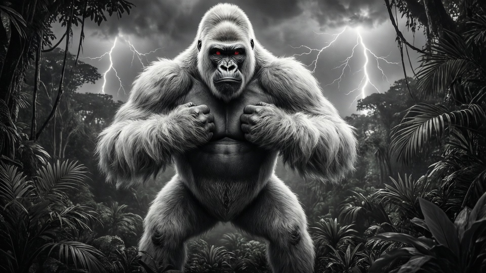 The White Gorilla by Wallpapers.art Studio