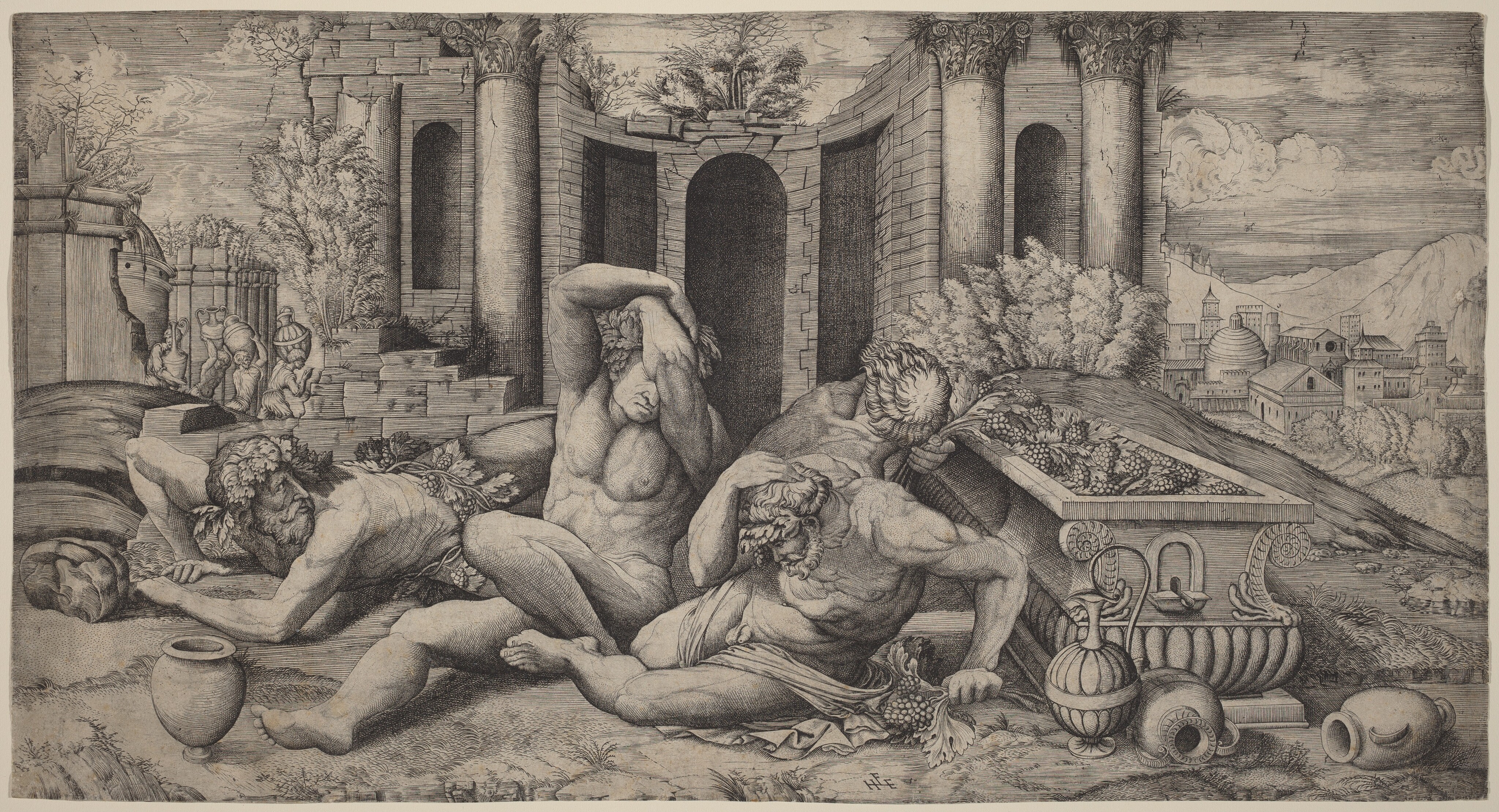 The Wine Bibbers by Unknown artist