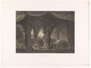 Theaterdecor met catacomben