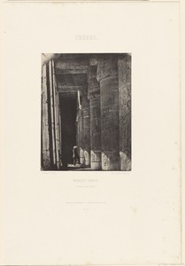 Thèbes. Medinet-Habou. Galeries du Palais.