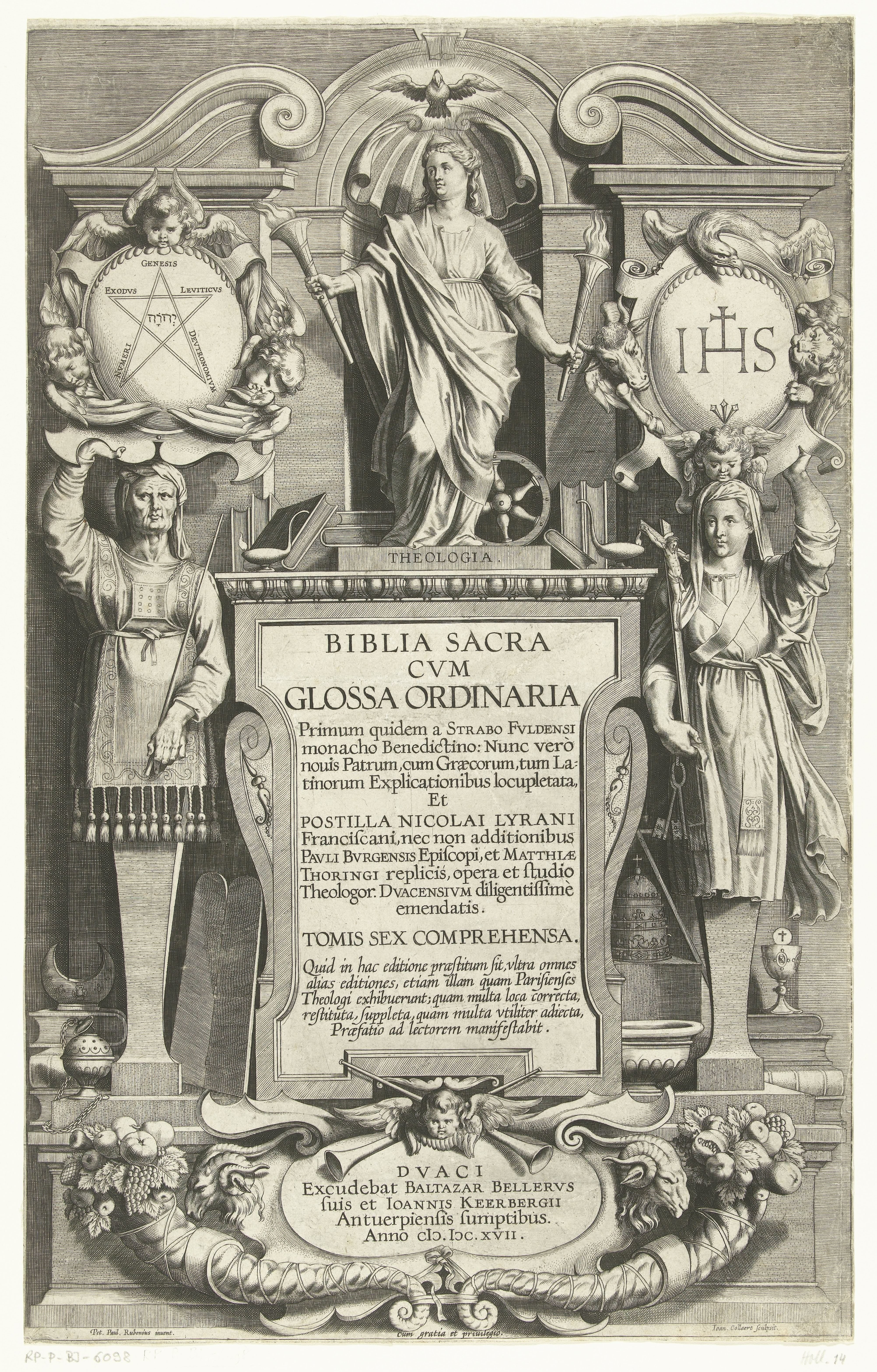 Theologia in architecturale omlijsting by Jan Collaert (II)