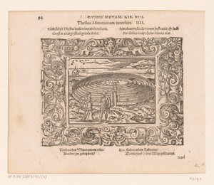 Theseus en Ariadne bij het Labyrint waarin de Minotaurus was opgesloten
