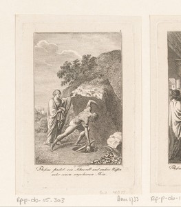 Theseus vindt de wapens van zijn vader
