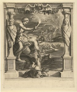 Thetis dompelt Achilles onder in de Styx