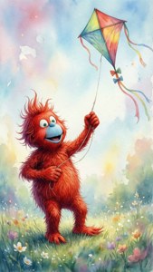 Thing 1 Flying a Kite