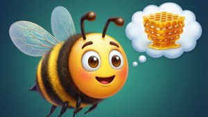 Thinking Bee Emoji