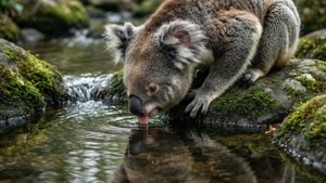 Thirsty Koala