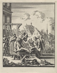 Thomas Armstrong in Londen opgehangen en gevierendeeld, 1684